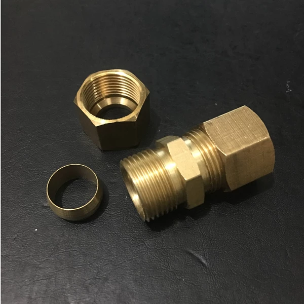Brass Compression Ring Fitting - Union