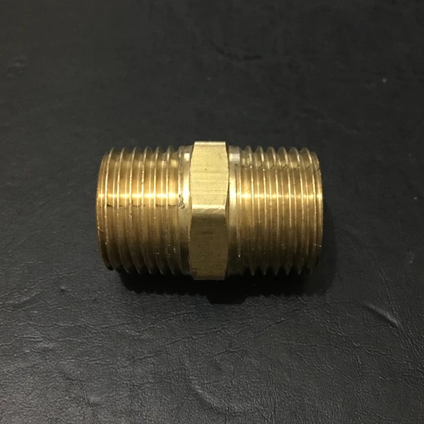 Brass Double Nipple Connector